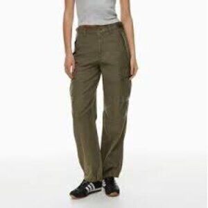 Aritzia TNA Supply Adjustable 100% Cotton Cargo Pants Size 2